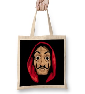 La Casa De Papel Maske Bez Çanta Uzun Saplı