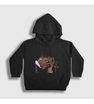 Presmono Unisex Çocuk Siyah Cactus Jack Astroworld Travis Scott Kapüşonlu Sweatshirt 42336tt