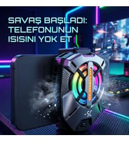 Telefon Soğutma Radyatörü, LED Sıcaklık Göstergeli Sessiz Yarı İletken Mini Fan