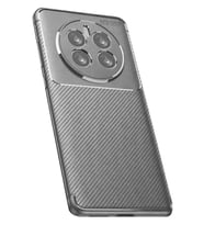 Realme 12 Pro Plus Kılıf Auto Focus Karbon Kapak - Gri