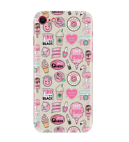 Apple iPhone 5 6 7 8 Plus Se XR Kılıf Desemli Silikon Donut Flamingo 1415