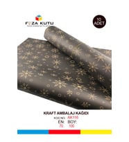 Paket Kağıdı Kraft Kağıt Ambalaj Kağıdı Hediye Kağıdı Yılbaşı Çeyiz Paketleme Kağıt 70x100 (10 ADET)