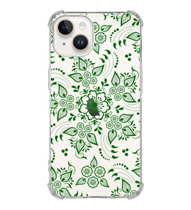 Apple iPhone 14 Plus Uyumlu Köşe Korumalı Antişok Kapak Nostalji Desen Tasarımlı Şeffaf  Kılıf