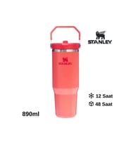 Stanley The IceFlow Flip Straw Pipetli Termos Bardak 0.89 LT Matara (Mercan)
