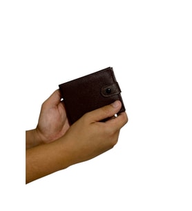 Premium Serisi Lüks Deri Özel Üretim Yatay Patlı Erkek Cüzdanı (Kahverengi)