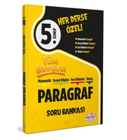 5.Sınıf Her Derse Özel Matematik-Sosyal Bilgiler-Fen Bilimleri-Türkçe Paragraf Soru Bankası