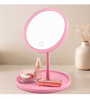 Dokunmatik LED Makyaj Aynası USB Şarjlı 3 Kademe 17.5cm 360°