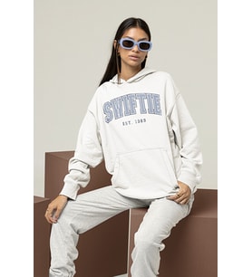 Swiftie Est. 1989 Baskılı Unisex Oversize Taylor Swift Hoodie