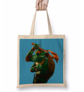 Teenage Mutant Ninja Turtes Mikey Bez Çanta Uzun Saplı