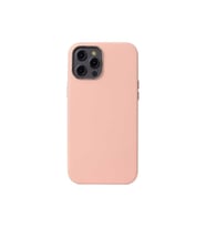 Apple iPhone 12 Pro Uyumlu Kılıf Zore Leathersafe Wireless Kapak (Pembe)