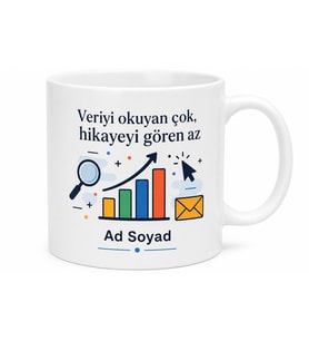 Dijital Pazarlama Uzmanına Hediye Özel Tasarım Baskılı Porselen Kupa Bardak