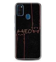 Samsung M21 M22 M23 M30 M31S M32 Kılıf Desenli Silikon Meow 1657
