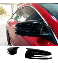 Mercedes S W221 Batman Yarasa Ayna Kapağı Parlak Siyah ABS 2010 2011 2012 2013