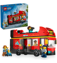 ® City Kırmızı İki Katlı Gezi Otobüsü 60407 - 7 Yaş & Üzeri Çocuklar için Yaratıcı Oyuncak Yapım Set