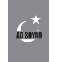 Türk Bayrağı Ad Soyad Yazılı Oto Sticker Beyaz 30*15 Cm
