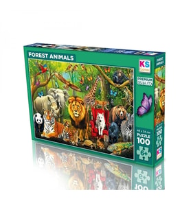 31504 FOREST ANIMALS 100 PARÇA PUZZLE