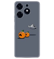Tecno Spark 10 Pro Kılıf Resimli Desenli Baskılı Silikon Orange Escape 1374