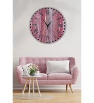 Retro Tasarımlı Duvar Saati 35x35 Cm (Baskılı)