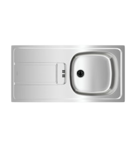 TEKA GRAVITY 45 E-XM 1B 1D Sol Damlalıklı Tezgah Üstü Mikro Keten Paslanmaz Çelik Eviye 115120043
