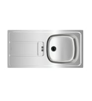 TEKA GRAVITY 45 E-XM 1B 1D Sol Damlalıklı Tezgah Üstü Mikro Keten Paslanmaz Çelik Eviye 115120043