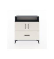 Arges Şifonyer 3 Raflı Tek Çekmeceli 2 Kapaklı 88x30x96 Antrasit-Aytaşı