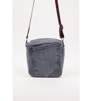 Kadın Çapraz Çanta Denim Kot Cepli Desenli Askılı Özel Seri 21x21 cm