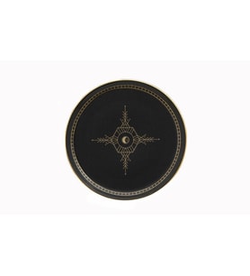 Porland Night Magic Desen1 Düz Tabak 20cm (Karışık)