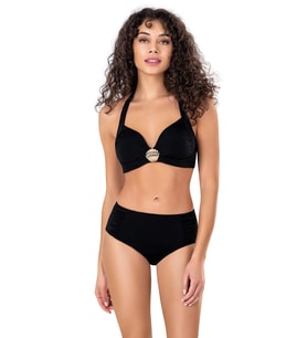 Endeep Kadın Deniz Kabuğu Aksesuarlı Siyah Bikini Takımı