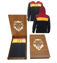 Galatasaray Çocuk Orijinal Kapüşonlu Ceket (Hediyelik Ahşap Kutulu) (Siyah)