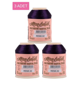 3 Adet Altınbaşak Oya ve Dantel İpi 20 gr - Royaleks - No: 062