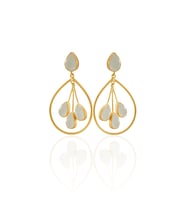 Kadir Jewellery 22 Ayar Altın Kaplama Kadın Sallantılı Küpe -El İşçiliği Ve Hipoalerjenik Küpe