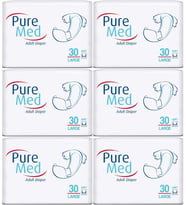 Puremed Hasta Bezi Bel Bantlı Tekstil Yüzey Large L-Büyük 180 Adet (6PK*30)