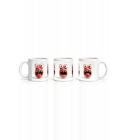 Seramik Kupa Komik Canavar Karakterleri Baskılı 300 ml Hediyelik Ofis Kahve Çay Kupası Özel Tasarım