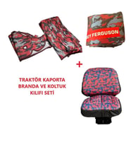 Massey Ferguson 266-277 Soldan Eksoz Traktör Kaporta ve Koltuk Kılıfı Seti-E.K (01)
