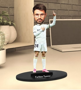 Kişiye Özel Futbolcu Tasarımlı Karikatür Biblo