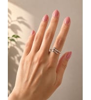 Çivi Desen Silver Yüzük