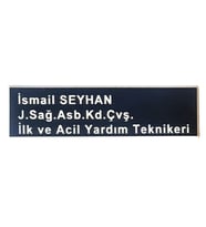Yaka İsimliği - Arkası İğneli - Sağlık Personeli İsimliği (Siyah)