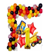 Inşaat Temalı Zincir Balon Seti