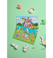 Okul Öncesi Başlangıç Yapboz Sirk Ve Safari Ahşap Puzzle Set