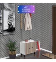 Kenzlife ayakkabılık cimcime3 crdbyz 53*060*32 kapaklı 3 raflı 9 çift ayakkabı kapasitesi
