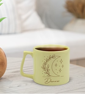 BK Gift Kişiye Özel İsimli Pastel Sarı Middle Kupa Bardak, Arkadaşa Hediye, Ev Hediyesi, Doğum Günü Hediyesi, Ofis Hediyesi-8