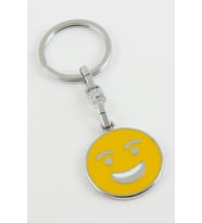 Gülen Yüz Emoji Metal Anahtarlık