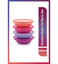 Tupperware Tupperware Bonibon Kase 4'Lü Morlu Set 500 Ml 4542Serı