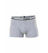 Relax Pamuklu Esnek Erkek Boxer Gri - 1268A
