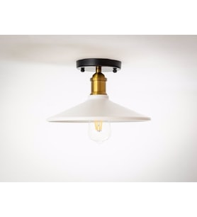 RİOLİGHT RETRO TEKLİ METAL PLOFONYER AVİZE ŞAPKA ÇAPI: 28CM (Siyah)