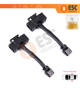 BMW 5 Serisi F10 F11 F18 LCI 2009-2017 51227182019 İçin 2 EA Arka Sağ ve Sol Kapı Gergi Yayı