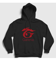 Presmono Unisex Siyah Logo Garena Free Fire Kapüşonlu Sweatshirt 233652tt