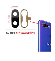 Tkgz Oppo AX7 Arka Kamera Camı Lens Yapışkanlı