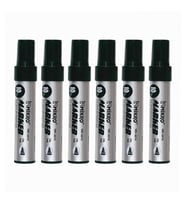Siyah Permanent Markör Marker Kesik Uçlu Koli Kalemi Siyah 10 mm Mr-6010 6 Adet