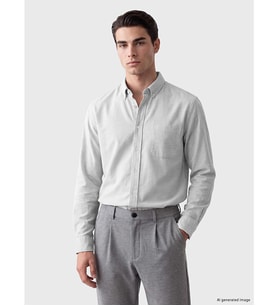 LCWAIKIKI Classic Gri Regular Fit Erkek Gömlek